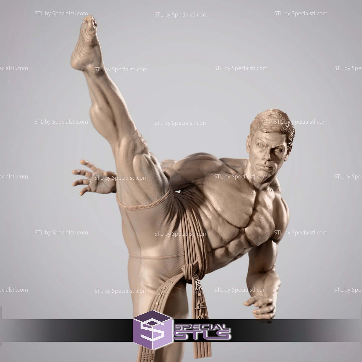 Frank Dux Bloodsport STL Files 3D Model — view 2