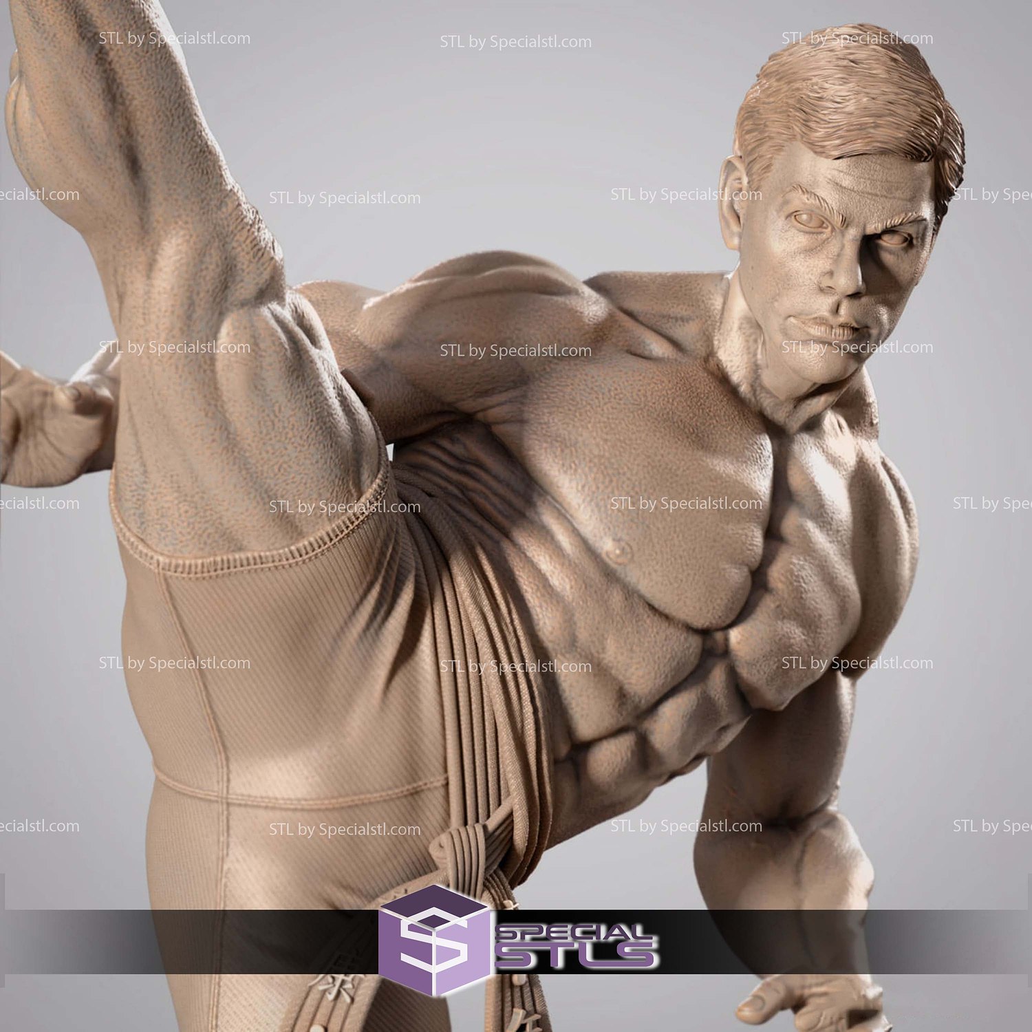 Frank Dux Bloodsport STL Files 3D Model — view 3