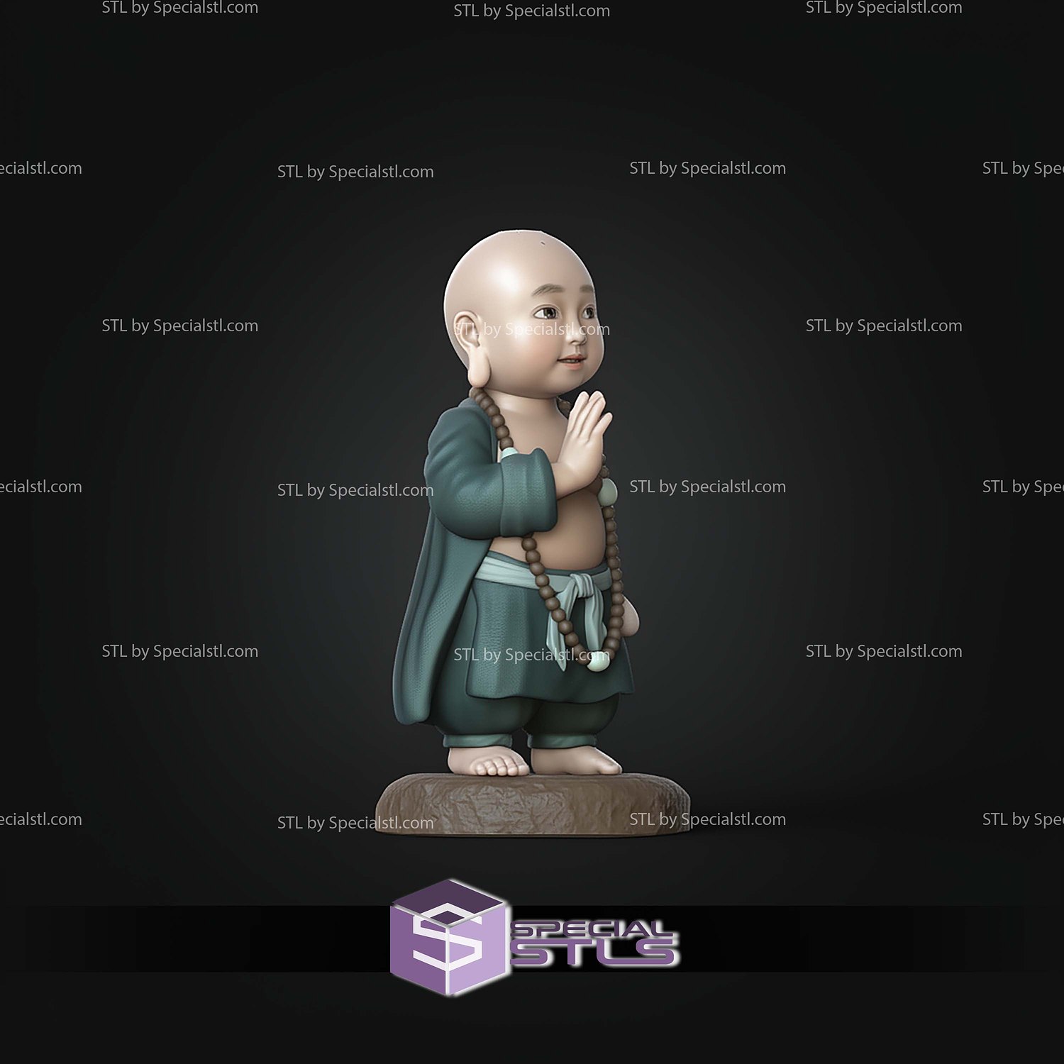 Buddha Kid Black Myth Wukong STL Files 3D Model — view 4