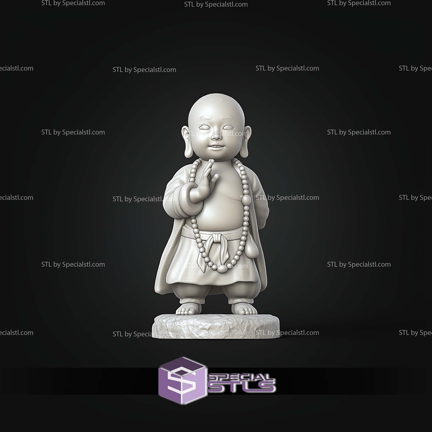 Buddha Kid Black Myth Wukong STL Files 3D Model — view 6
