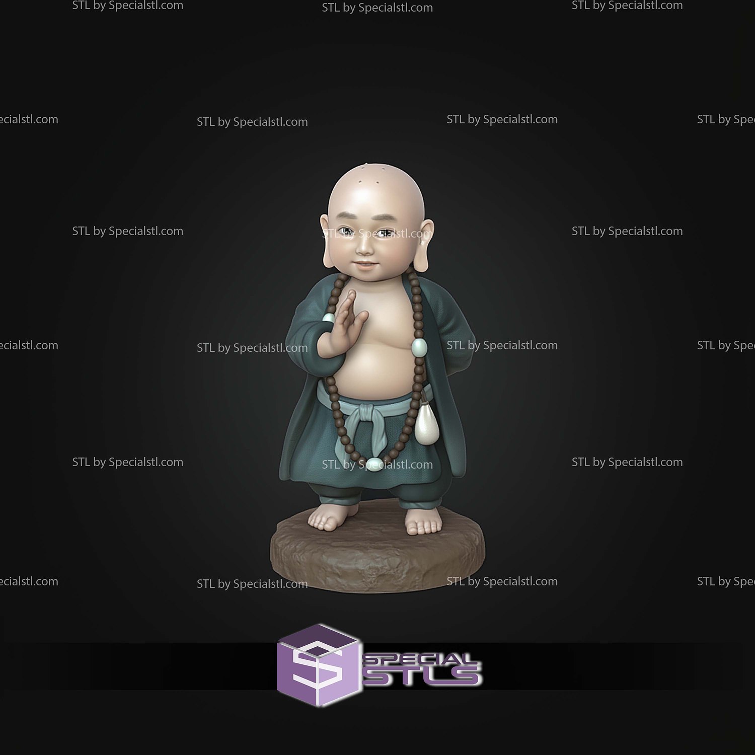 Buddha Kid Black Myth Wukong STL Files 3D Model — view 7