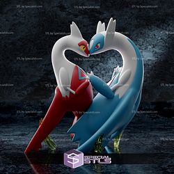 Basic Pokemon Collection - Latios and Latias 3D STL Model
