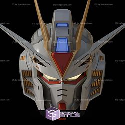 Cosplay STL Files Freedom Gundam Helmet 3D Model