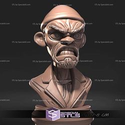 Mini Bust Character Collection STL Samuel L Jackson 3D Model