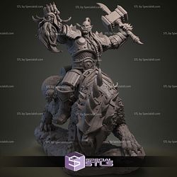 Orgrim Doomhammer Warcraft 3D Printer Files STL Model