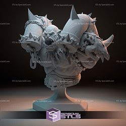 Garrosh Broken Bust 3D Printer Files STL Model