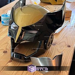 Cosplay STL Files Iron Wolverine Helmet 3D Model