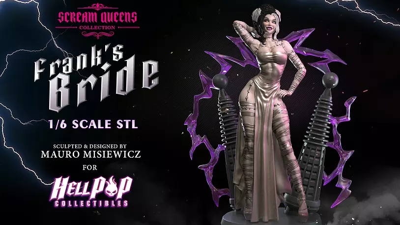 Scream Queens Frank s Bride  STL Printable 3D Model