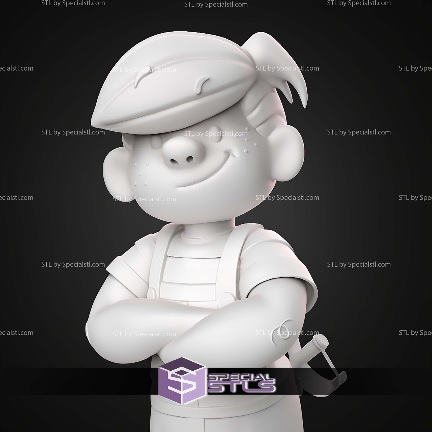 Dennis the Menace Comics STL Files 3D Model — view 2
