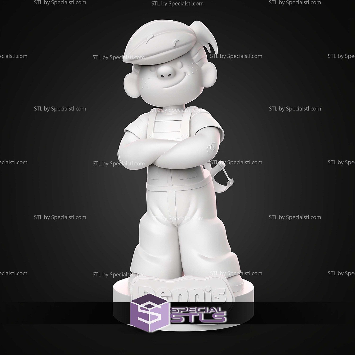 Dennis the Menace Comics STL Files 3D Model — view 8