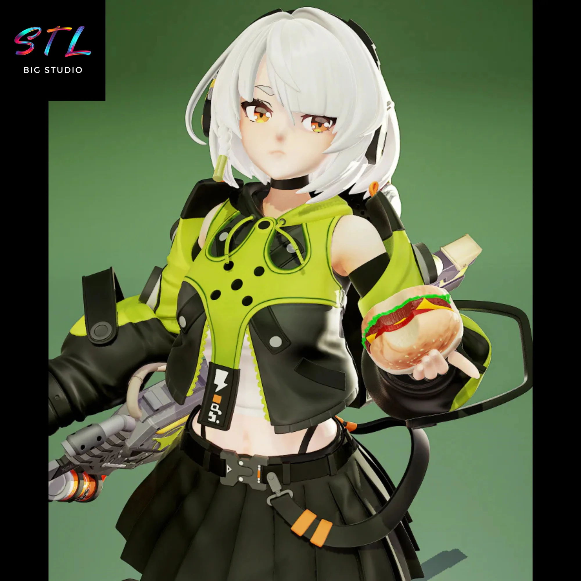 Anby Demara STL | Zenless Zone Zero | 3D Printing Figure Model — view 3