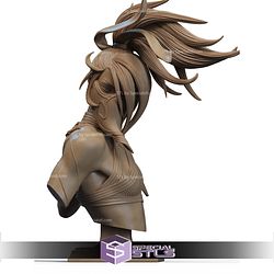 Akali League of Legends Weapon Bust 3D Printer Files STL Model
