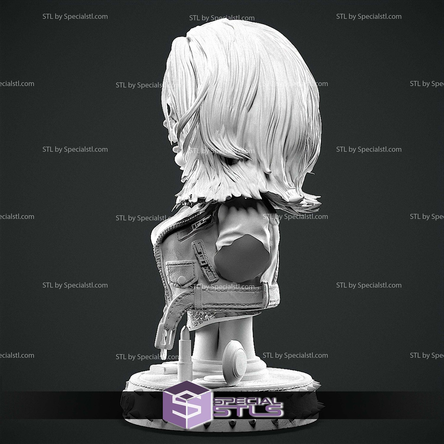 Tiffany Bust Bride Of Chucky STL Files 3D Model — view 3