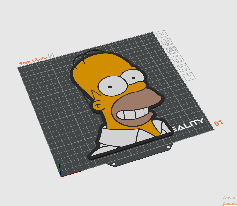 Homer Simpson - LIGHTBOX - LAMP 3D STEP Model