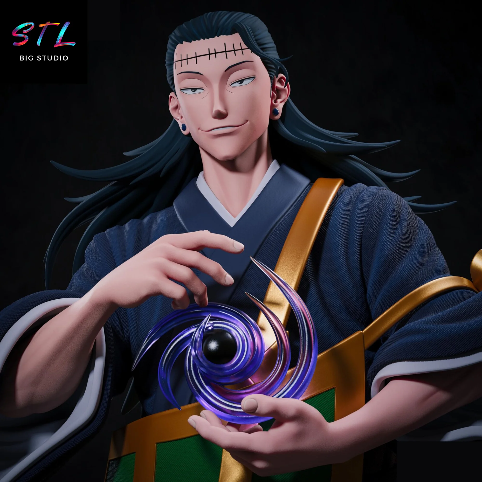 Kenjaku STL | 3D Printable Model | Jujutsu Kaisen Model — view 2