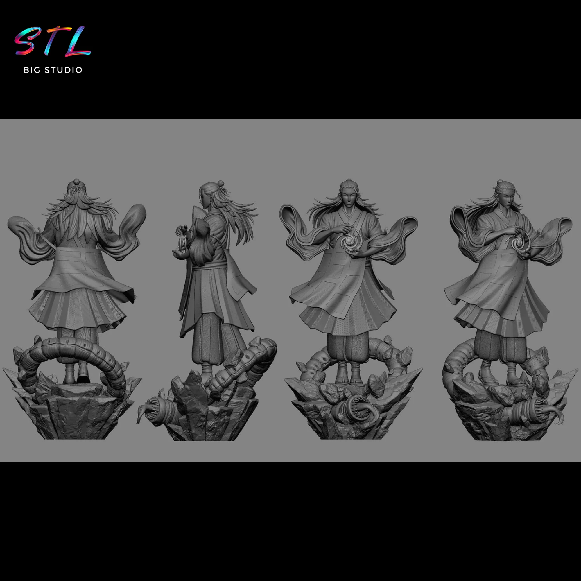Kenjaku STL | 3D Printable Model | Jujutsu Kaisen Model — view 4