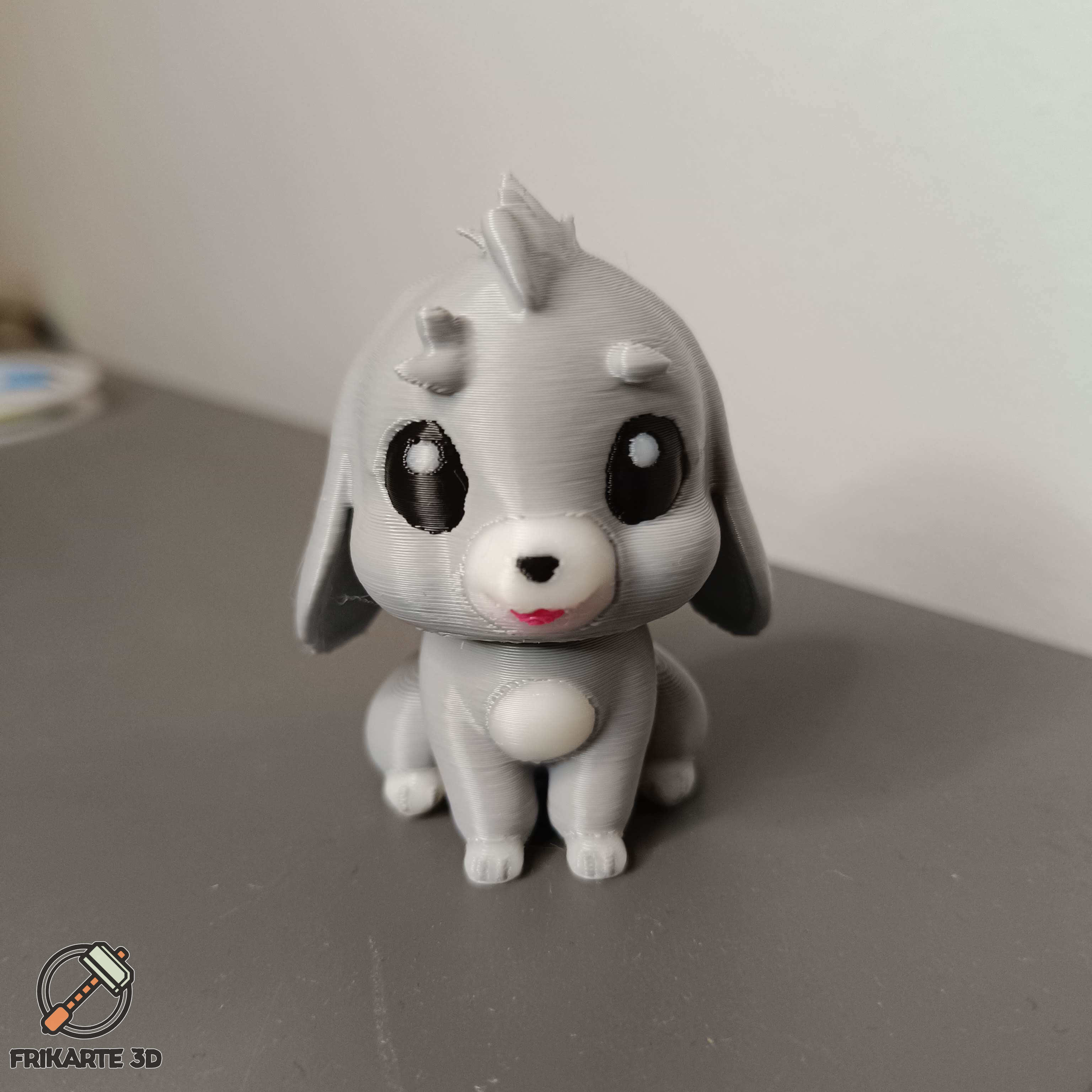 Fluffy Ram Rabbit - Loki's Adorable Multicolor Figure 3D 3MF Model