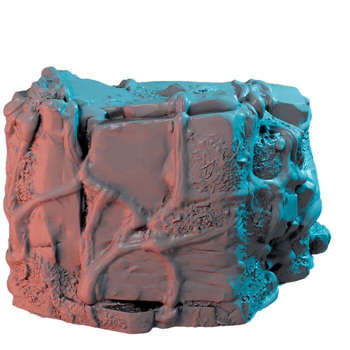 Cliffrock01 IX - Detailed Tabletop Figurine 3D STL Model — view 2