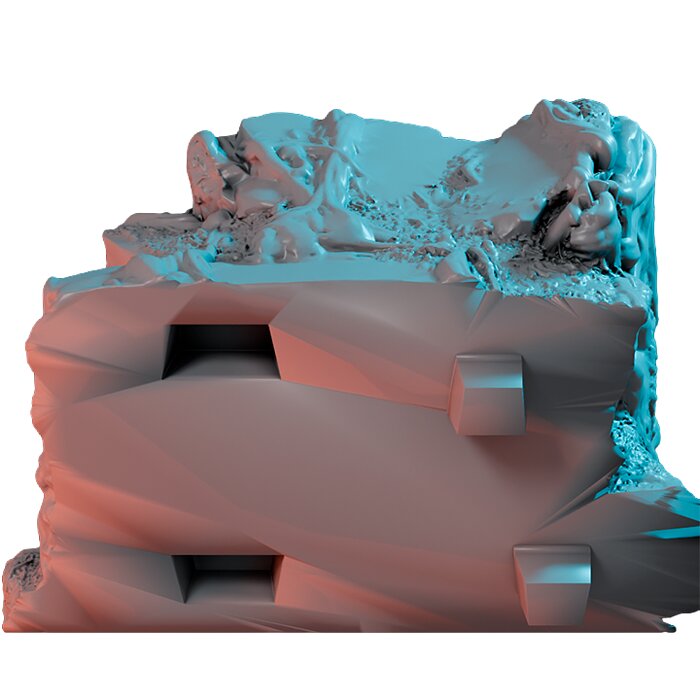 Cliffrock01 IX - Detailed Tabletop Figurine 3D STL Model — view 3