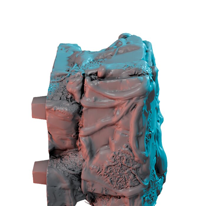 Cliffrock01 IX - Detailed Tabletop Figurine 3D STL Model — view 5