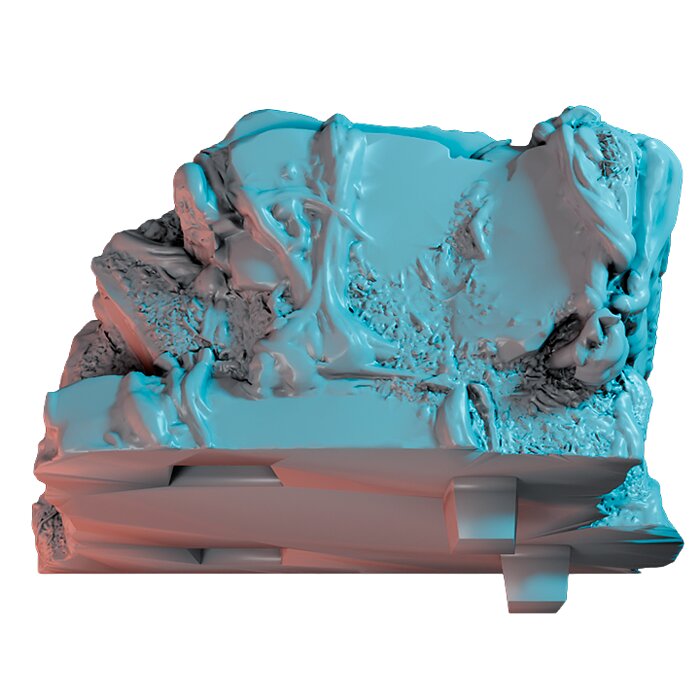 Cliffrock01 IX - Detailed Tabletop Figurine 3D STL Model — view 6