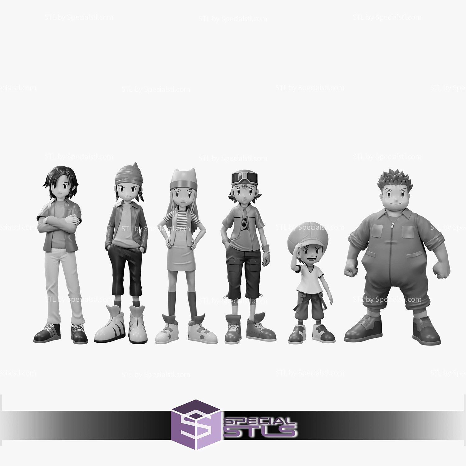 Digimon Frontier Character 3D Printer Files STL Model — view 3