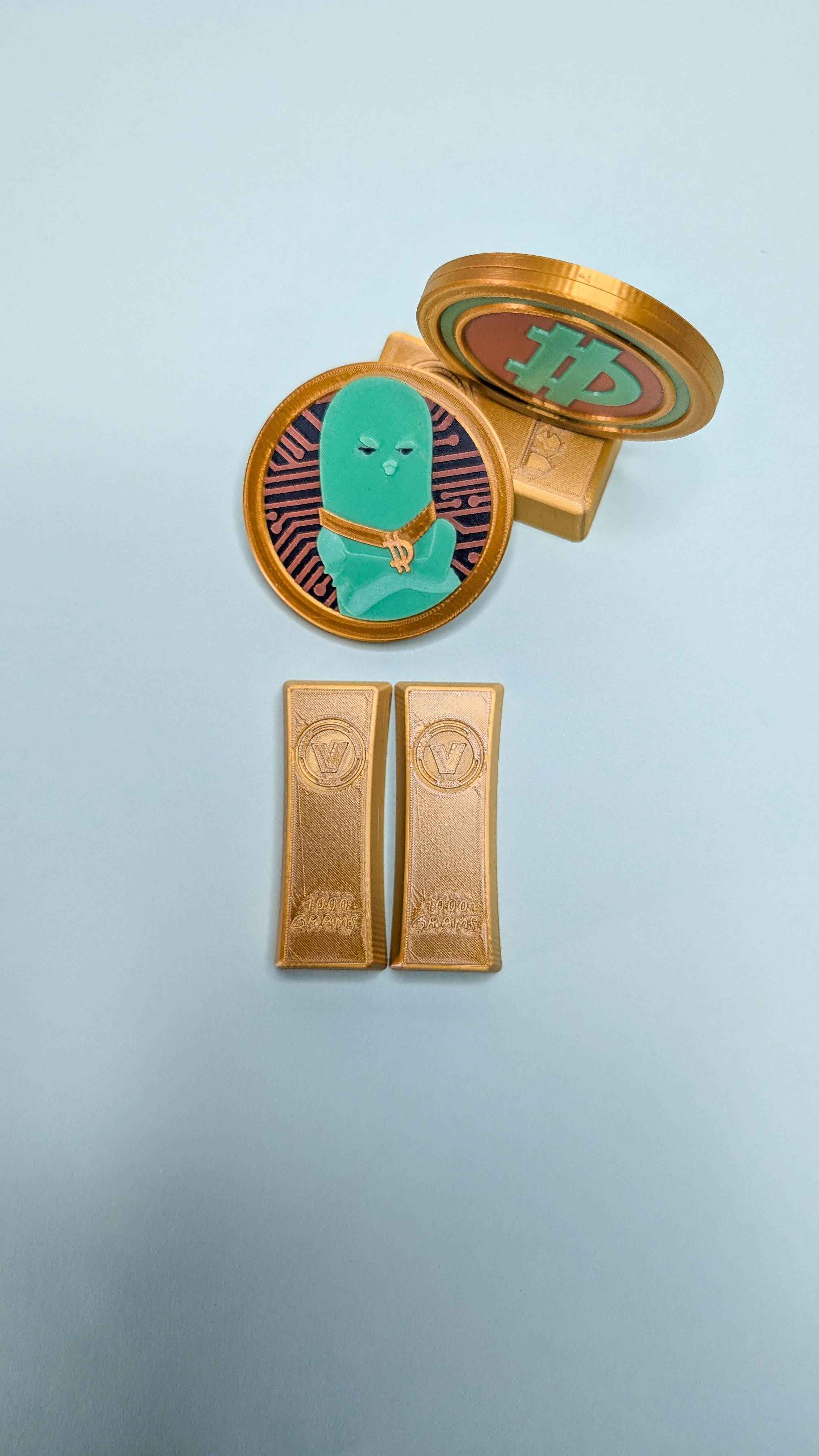 Fortnite V Bucks Gold Bar 3D 3MF Model