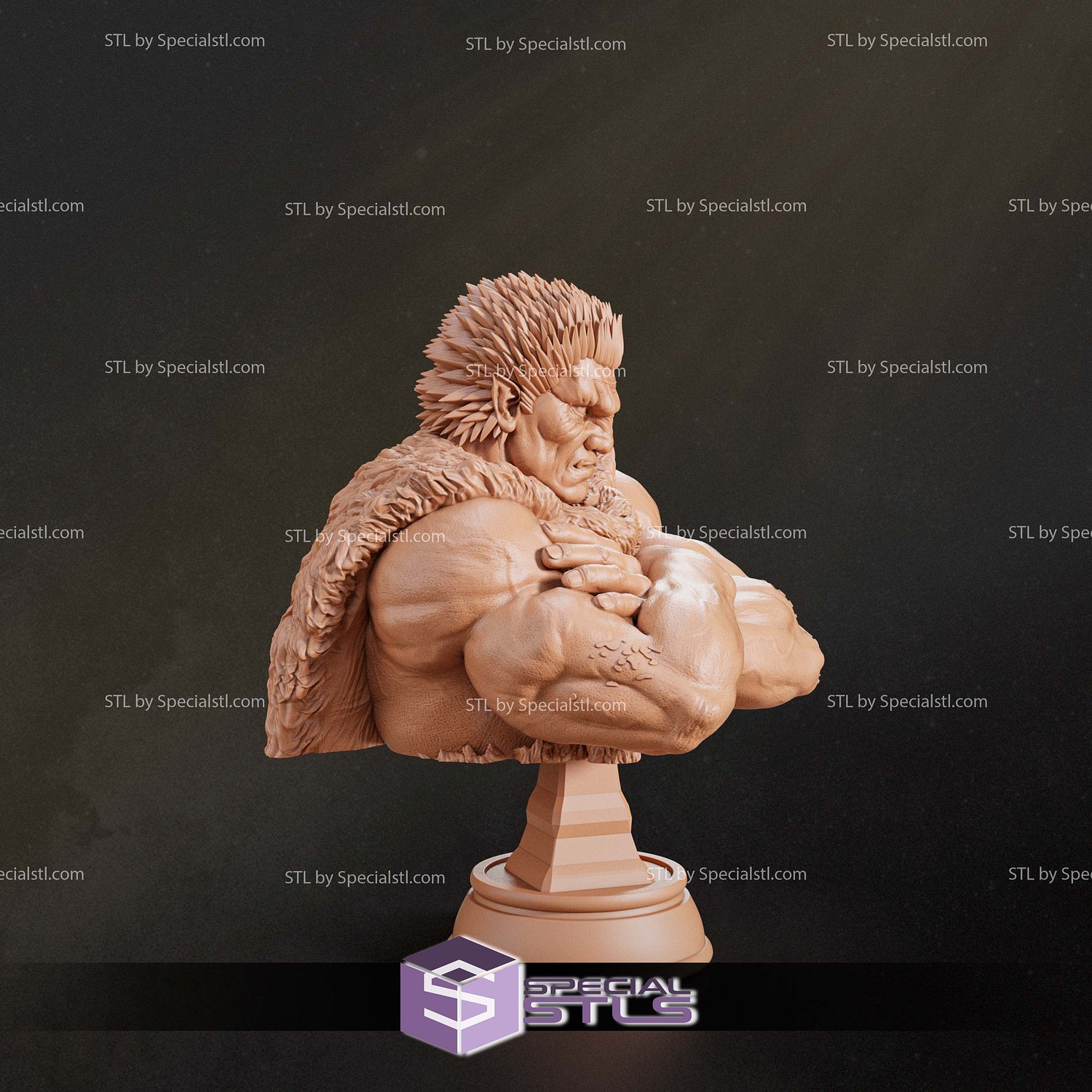 Zodd Berserk Bust STL Files 3D Model — view 2
