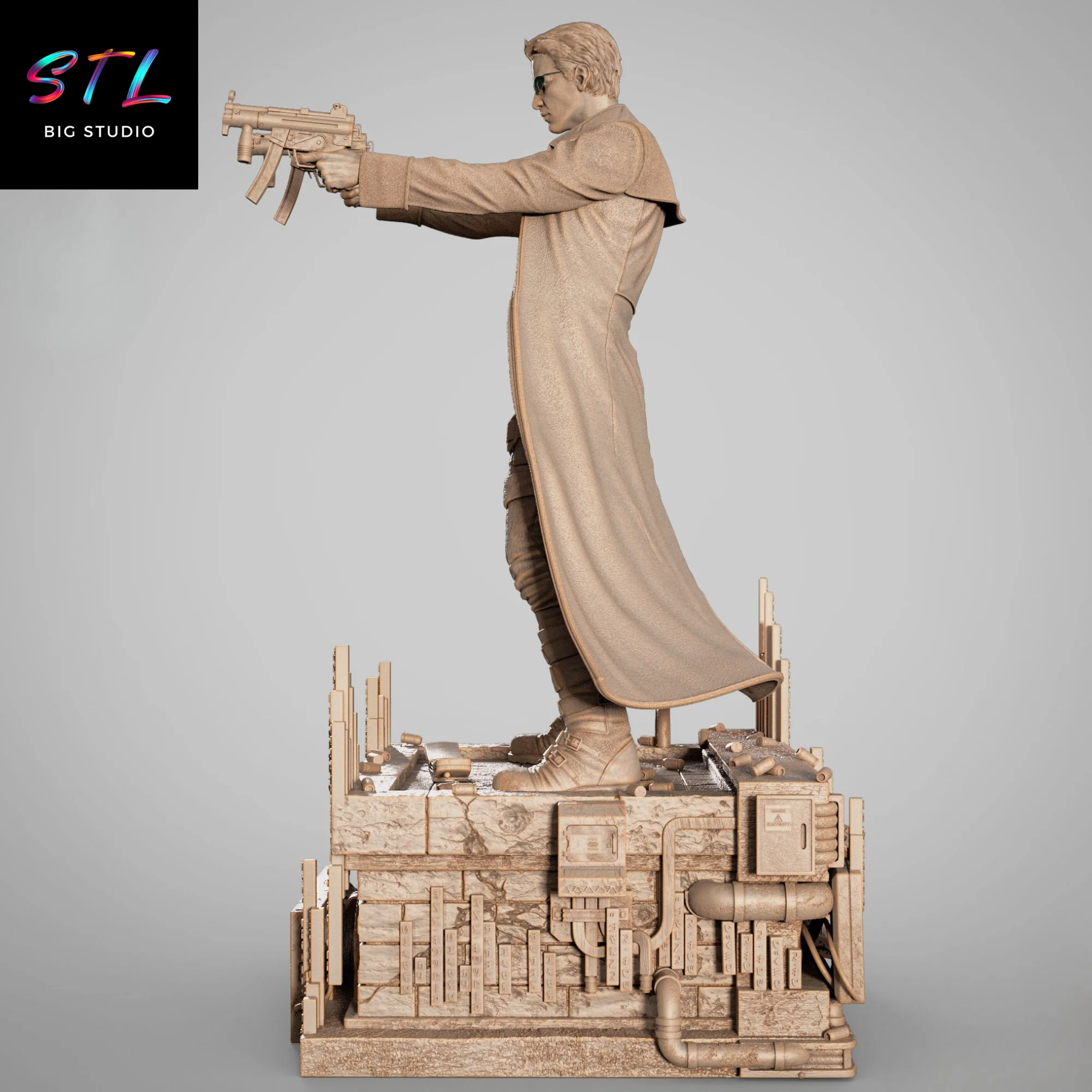 Neo STL | The Matrix | 3D Printable Figure Model — view 4