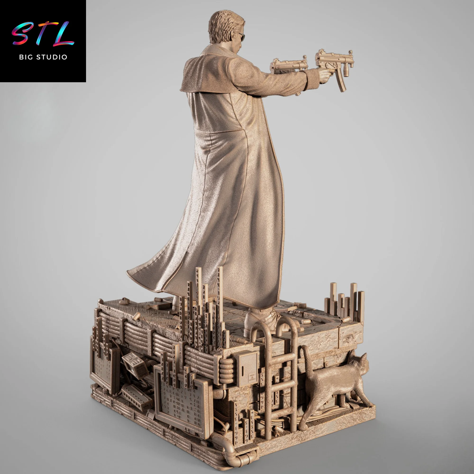 Neo STL | The Matrix | 3D Printable Figure Model — view 5