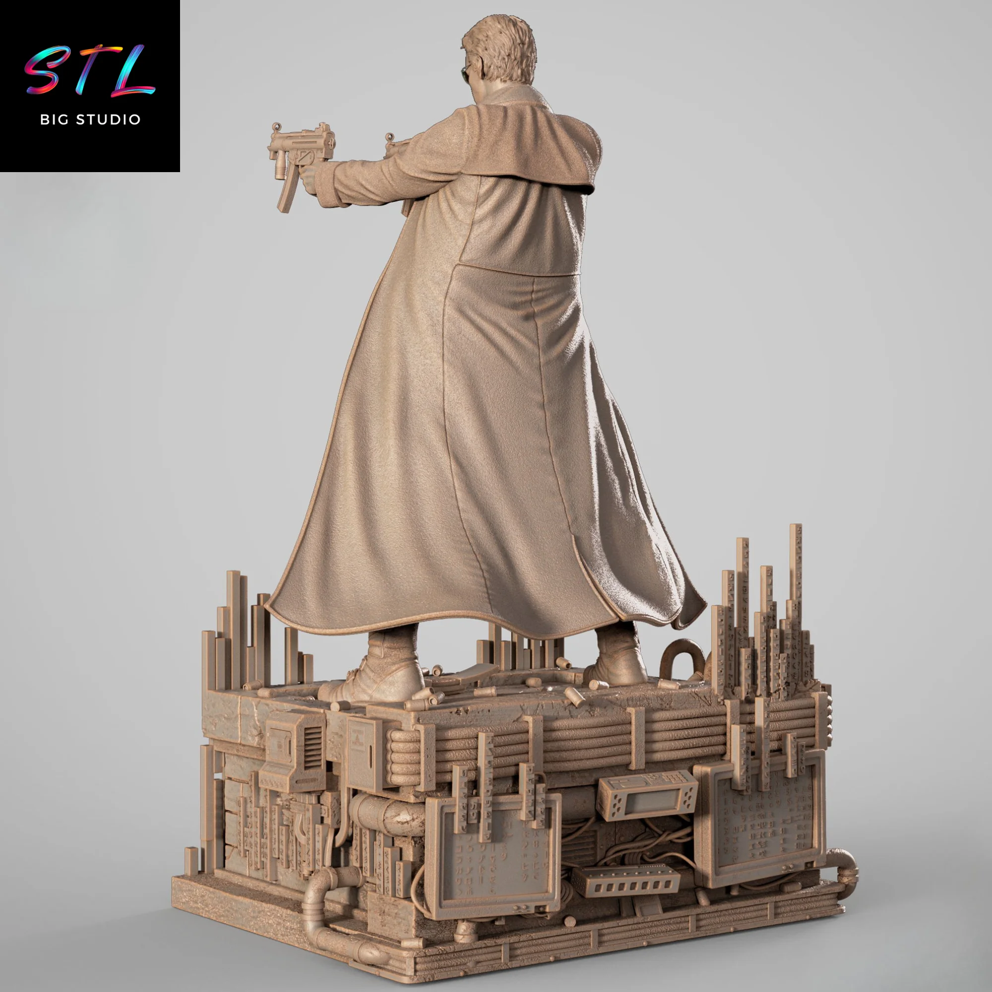Neo STL | The Matrix | 3D Printable Figure Model — view 6