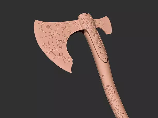 Leviathan Axe God of War 3D STL Model