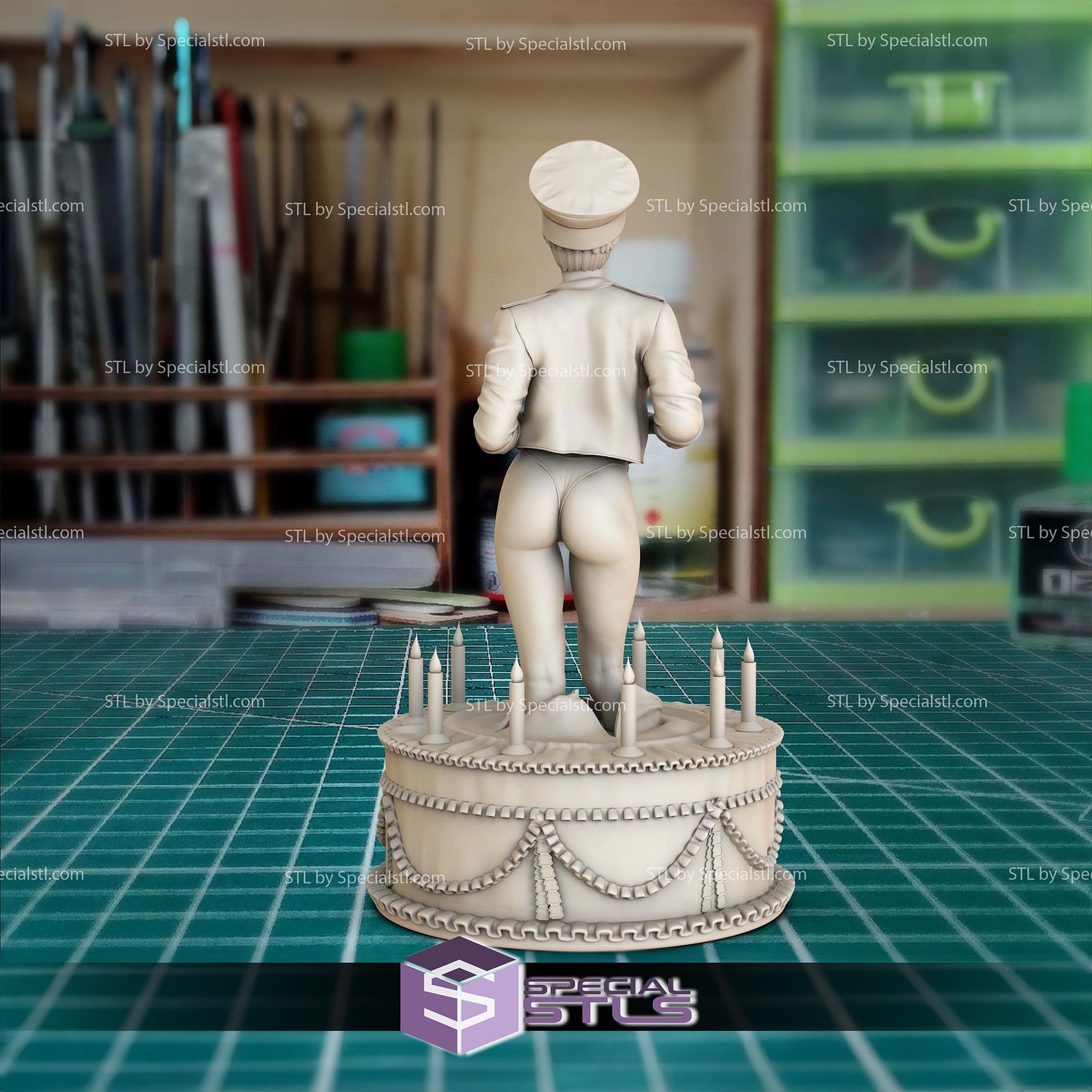 Under Siege Erika Eleniak Sculptures 3D Printing STL Model — view 2