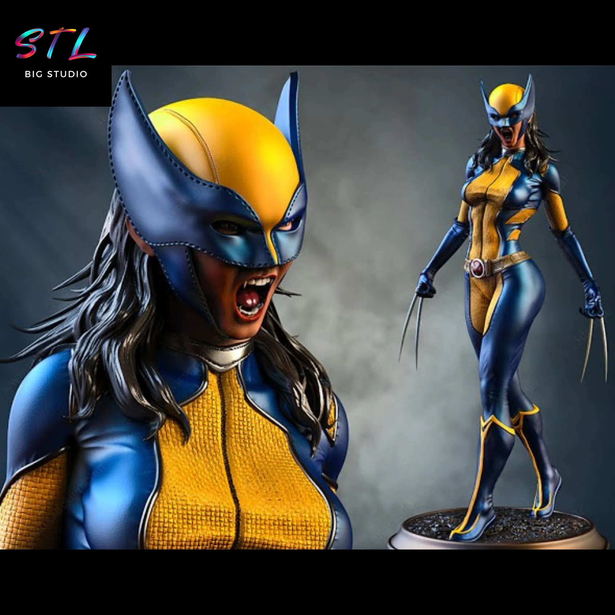 X-23 STL Figure (Laura Kinney) | Marvel X-Men | 3D Printable Model Model