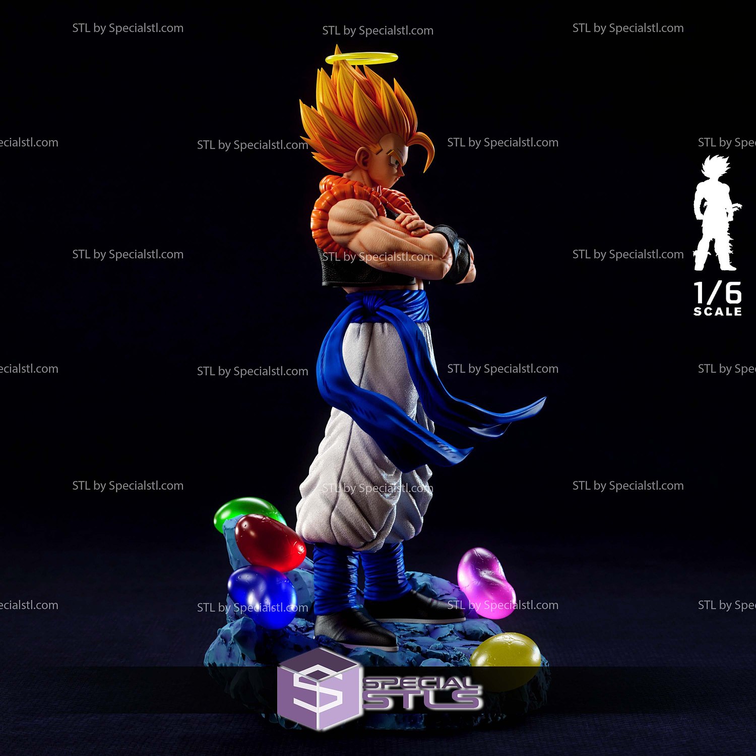 Gogeta Final Fusion 3D Printer Files STL Model — view 2