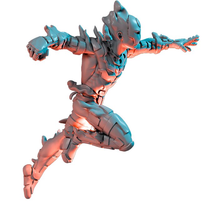 Magma Flyer III - Fantasy 3D Print Model STL Model — view 4
