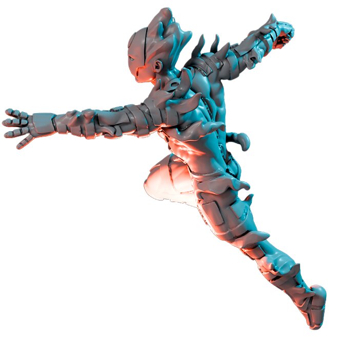 Magma Flyer III - Fantasy 3D Print Model STL Model — view 5