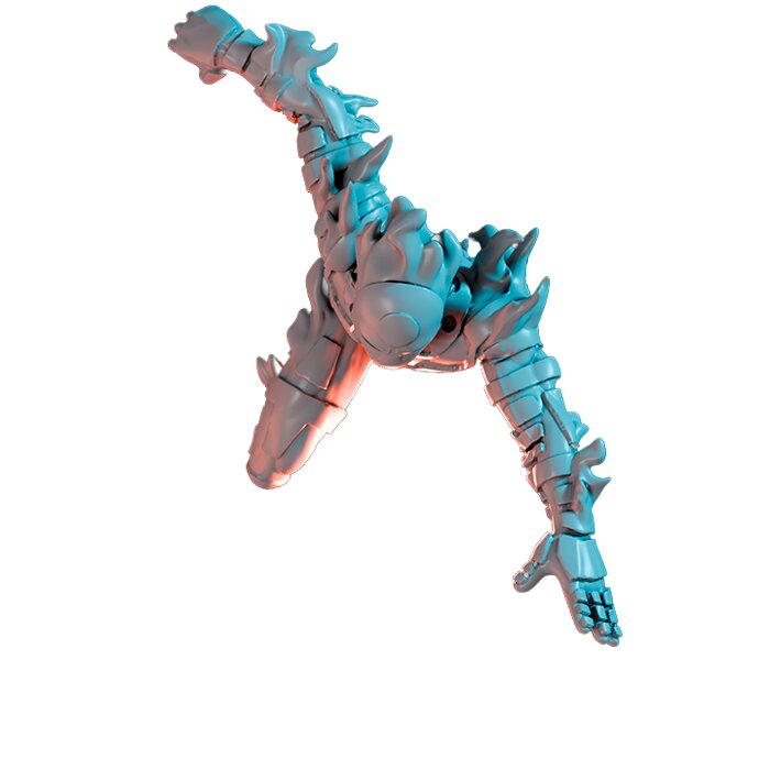 Magma Flyer III - Fantasy 3D Print Model STL Model — view 6