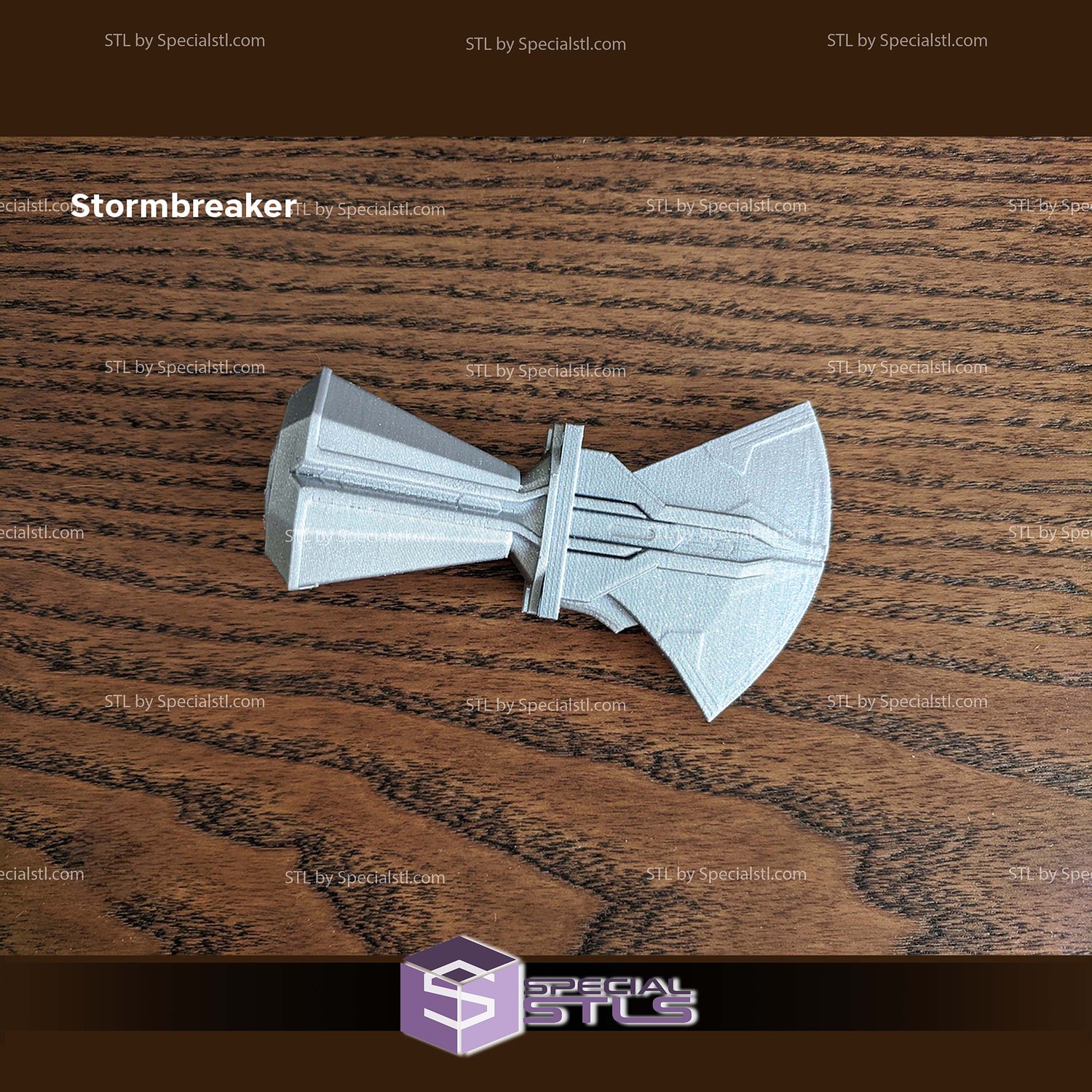 Cosplay STL Files Stormbreaker Axe Head 3D Model — view 2