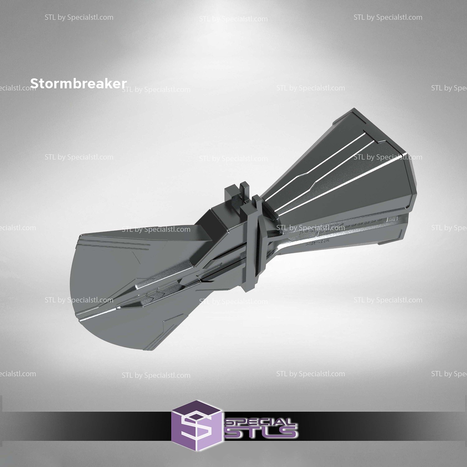 Cosplay STL Files Stormbreaker Axe Head 3D Model — view 7