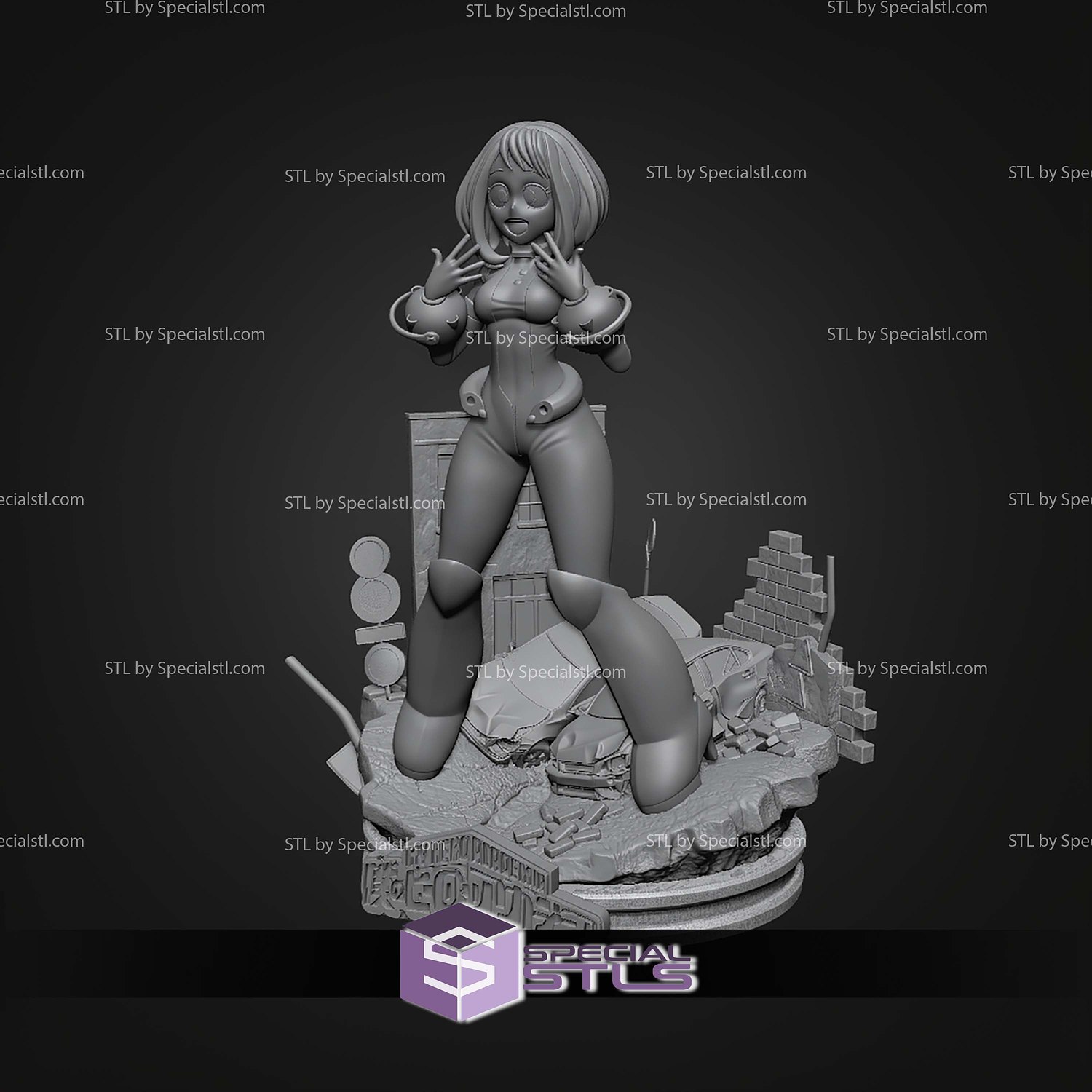 Toga Himiko Ochako Uraraka STL Files 3D Model — view 2