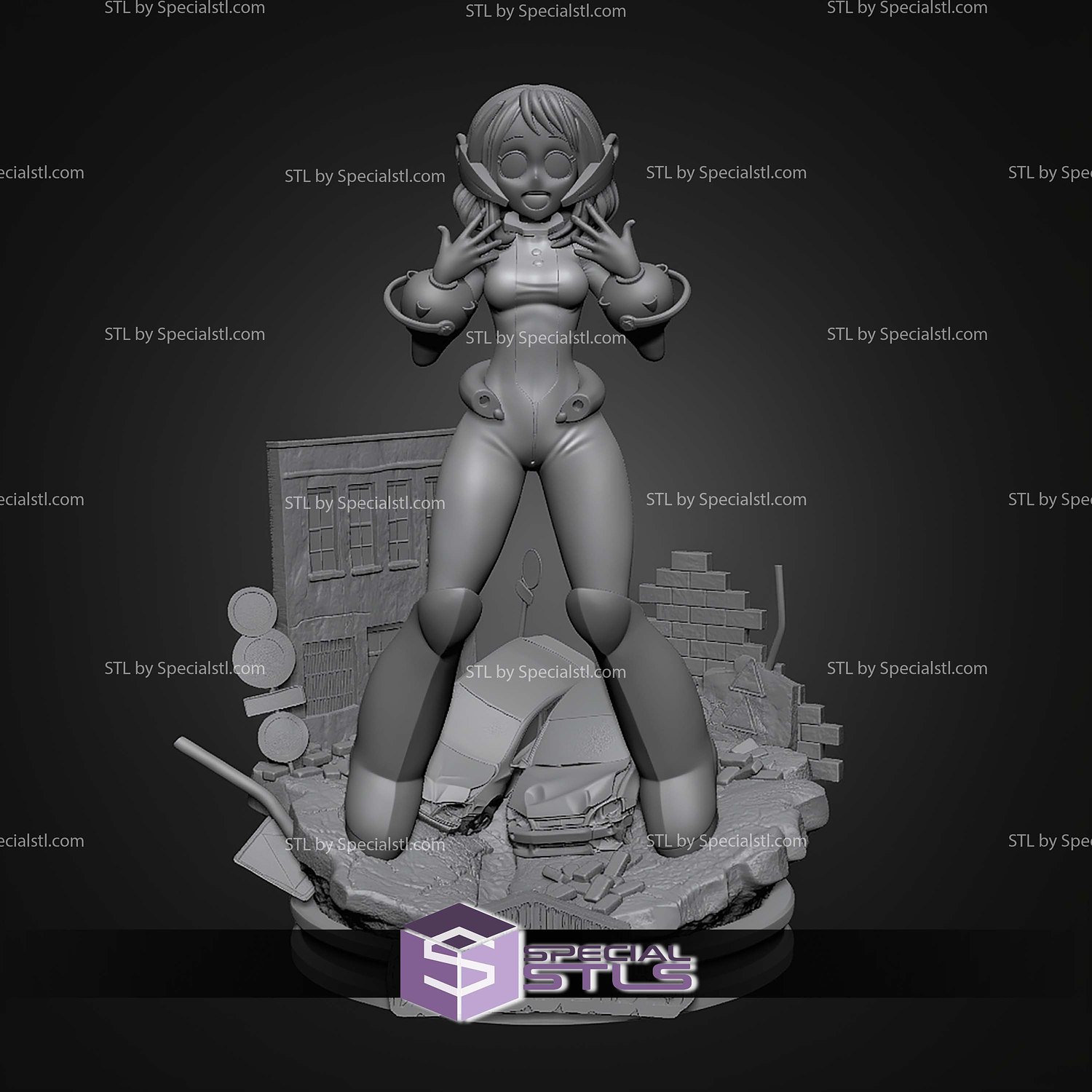 Toga Himiko Ochako Uraraka STL Files 3D Model — view 4