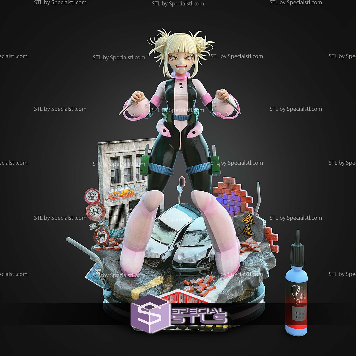 Toga Himiko Ochako Uraraka STL Files 3D Model — view 7