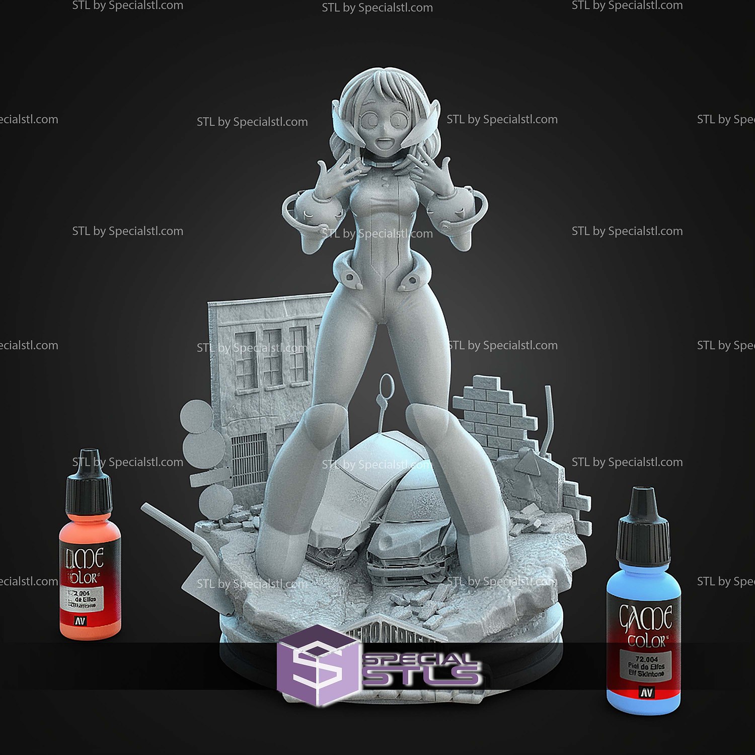 Toga Himiko Ochako Uraraka STL Files 3D Model — view 8