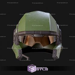 Cosplay STL Files UNSC Marine Helmet 3D Model