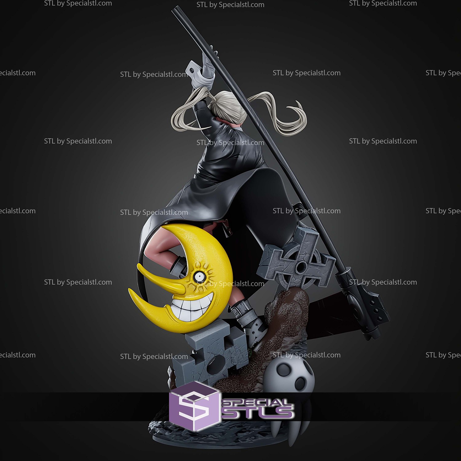 Maka Soul Eater Digital STL Files 3D Model — view 6