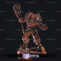 Orc Garrosh Warcraft Sculptures 3D Printing STL Model