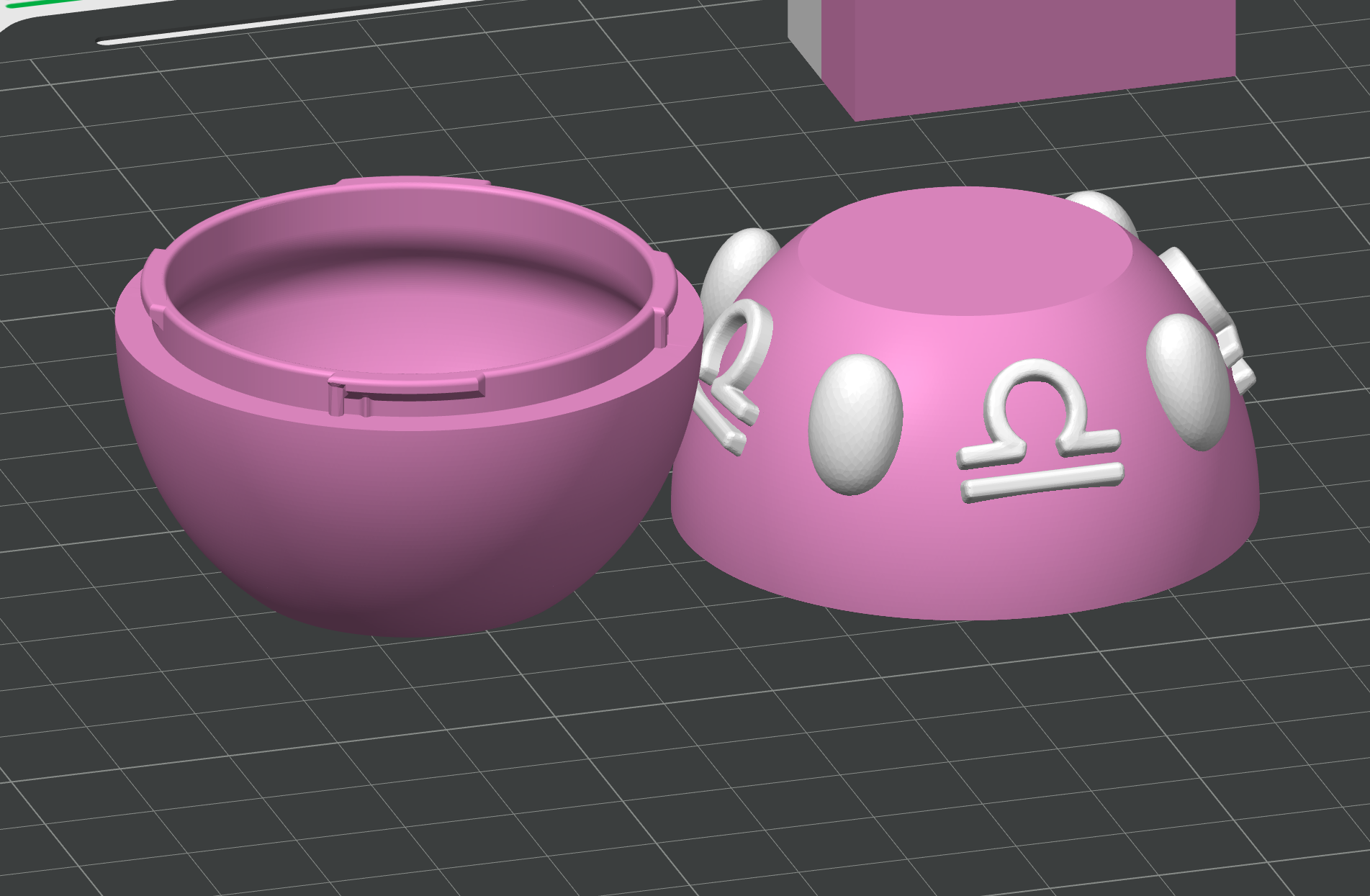Libra Flexi Imp - Zodiac Imp Collection Part 3 - Keychain & Straw Buddy, No Supports 3D Print STL/3M 3MF Model — view 6