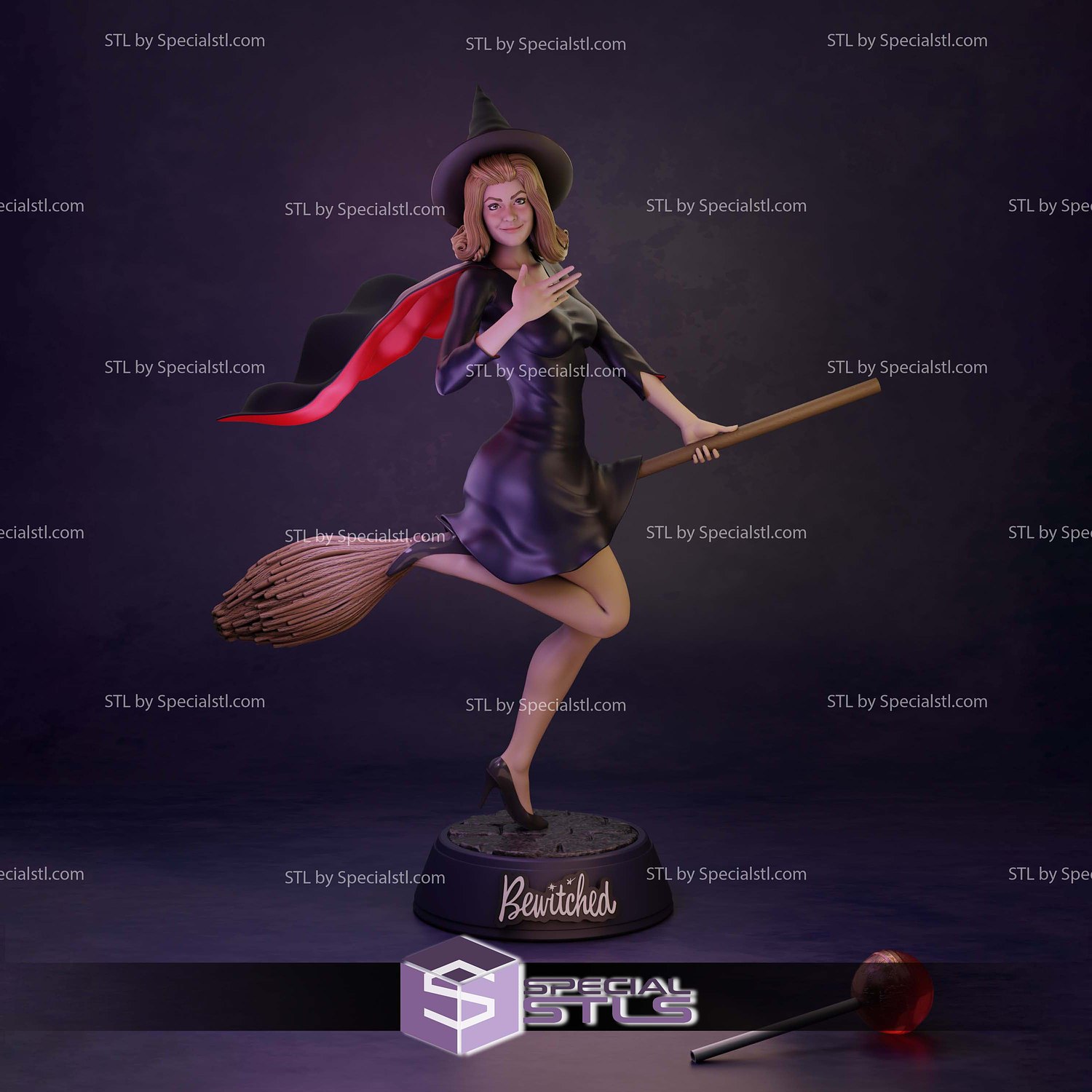 Samantha Bewitched STL Files 3D Model — view 4