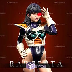 Radzella in Saiyan Outfit Fanart STL Files 3D Model